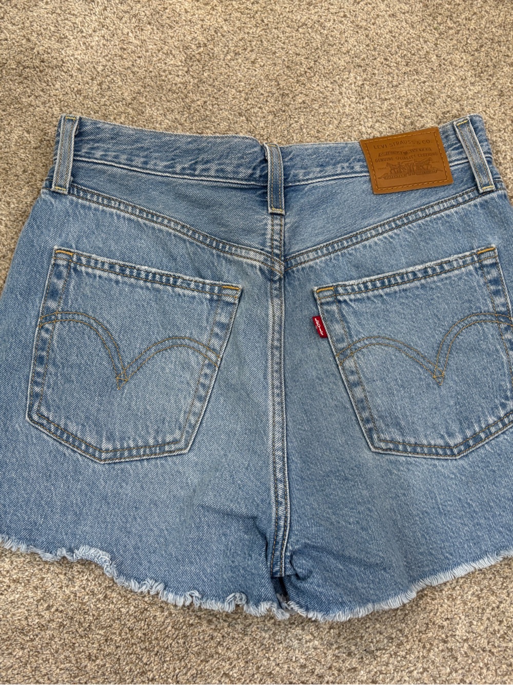 Levi's Premium Button Fly Ribcage Shorts Cutoff Button Fly 28 - Picture 5 of 13